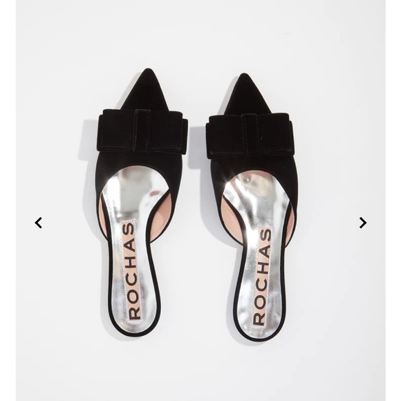Rochas velvet bow mule - Picture 1 of 7